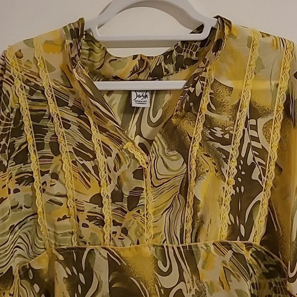 Sash flowy patterned top - Picture 3 of 6